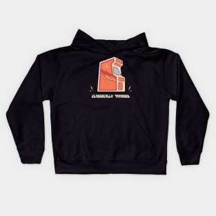 Clasically Trained 80s Arcade Game Player Kids Hoodie